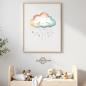Preview: Buegelbild Regenbogenwolke